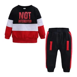Conjunto infantil de camiseta y pantalón para niño primavera otoño