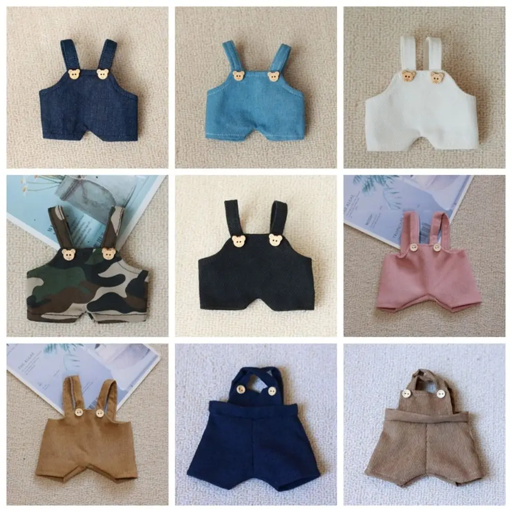 Ropa de algodón para muñecas - Peto vaquero y pantalones de vestir - imagen 4