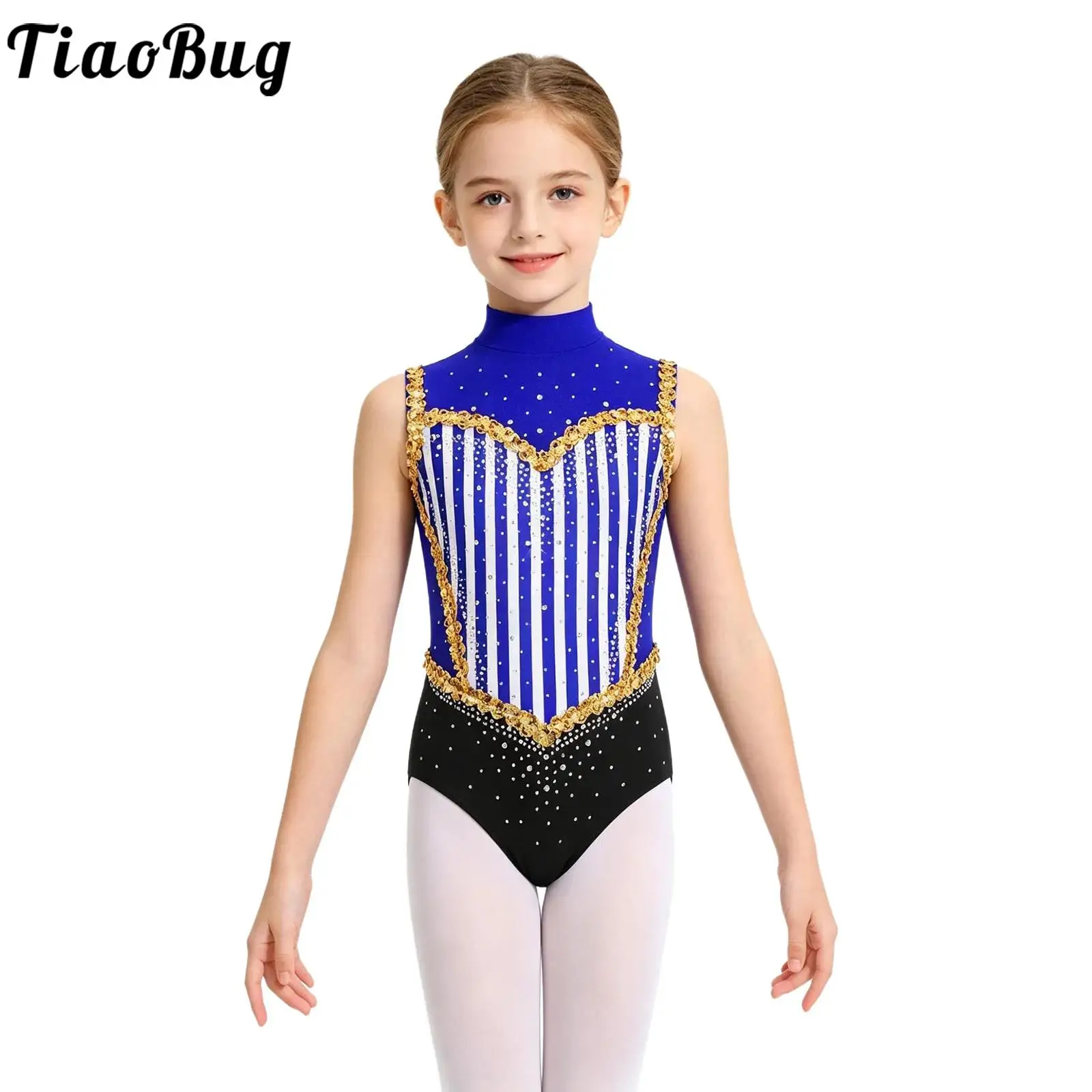 Kinderen maillot de ballet sin mangas para niñas con purpurina - imagen 4