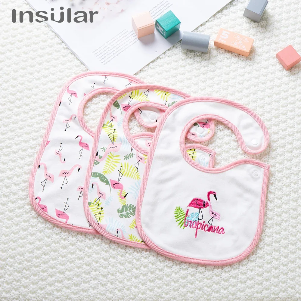 Insular Baberos bandana de algodón para bebé - niñas y niños - imagen 4