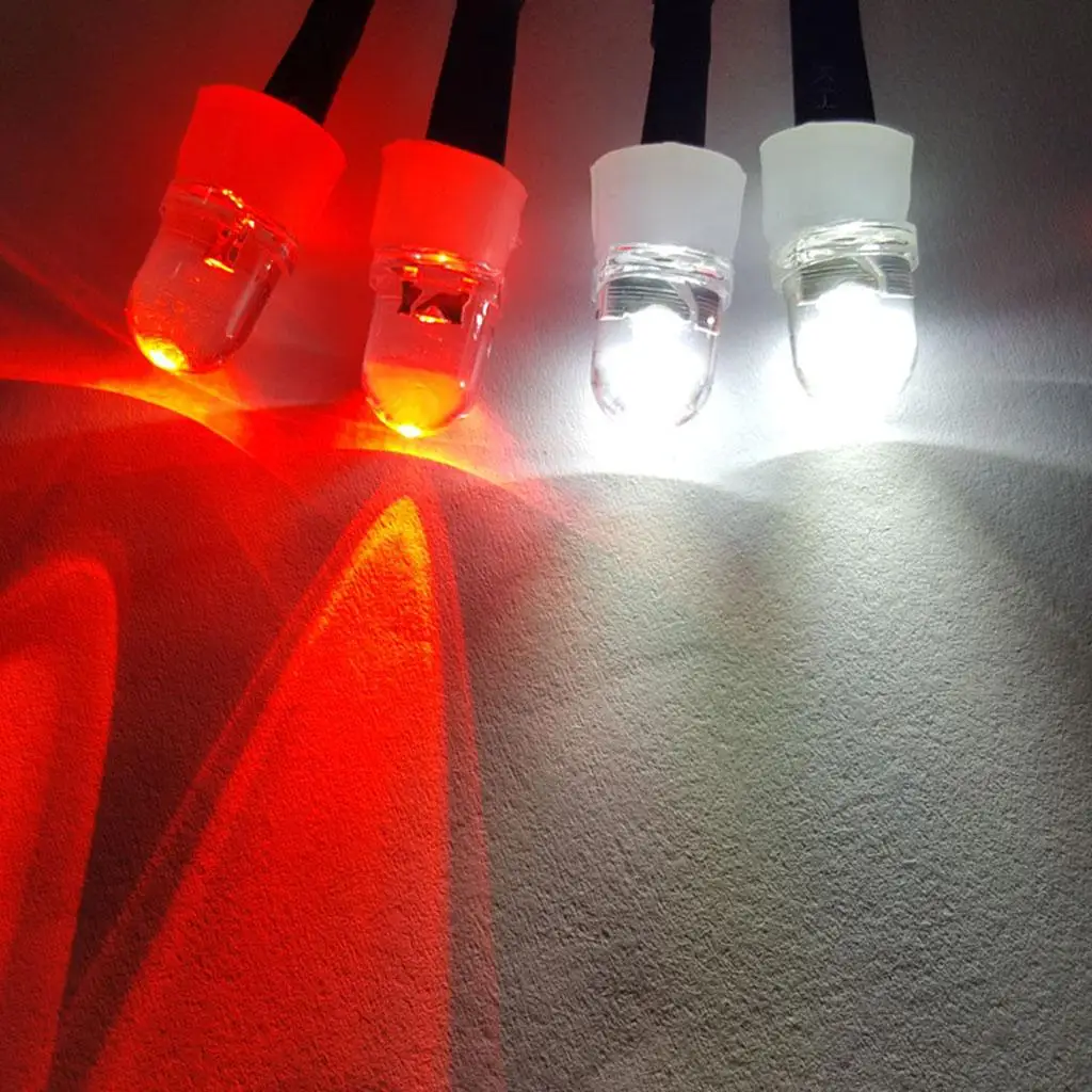 Luz LED para coche RC con faro delantero y luz trasera roja - imagen 3