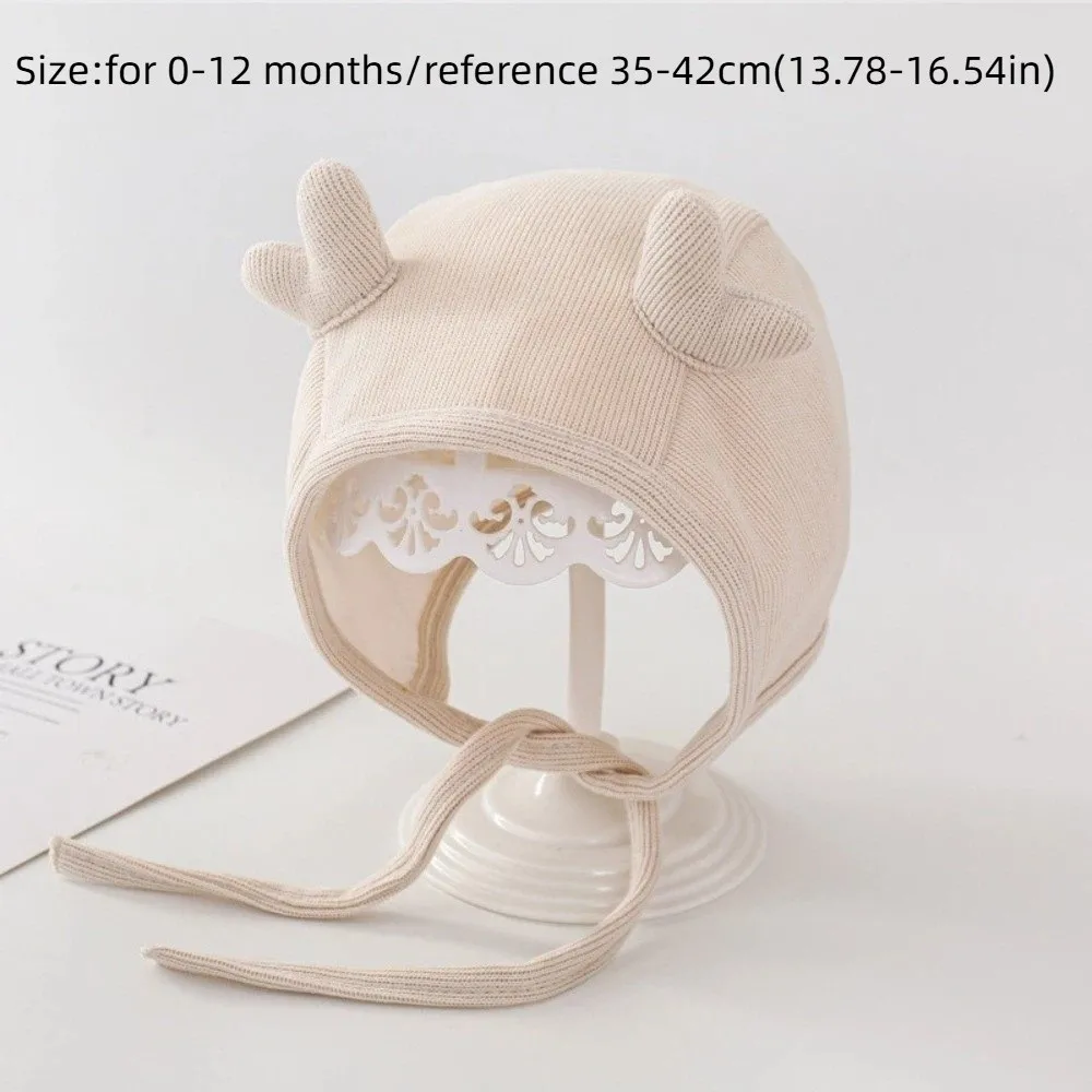 Gorro recién nacido con protección de oídos para otoño - imagen 5