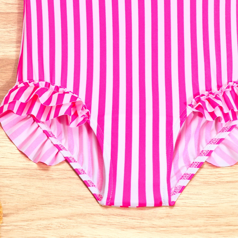 Bañador de niña bebé entero a rayas para verano en la playa - imagen 5