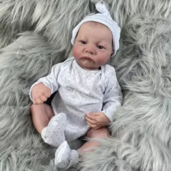 Muñeca Reborn realista Levi Awake de cuerpo completo impermeable
