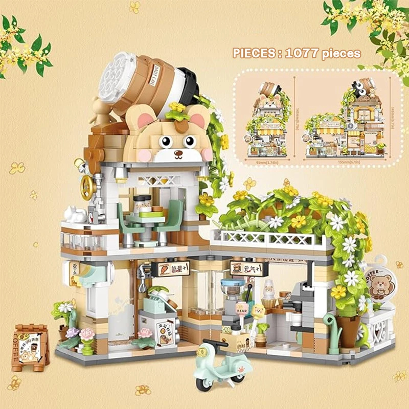 MOC Shop bloques de construcción con animales educativos infantiles - imagen 2