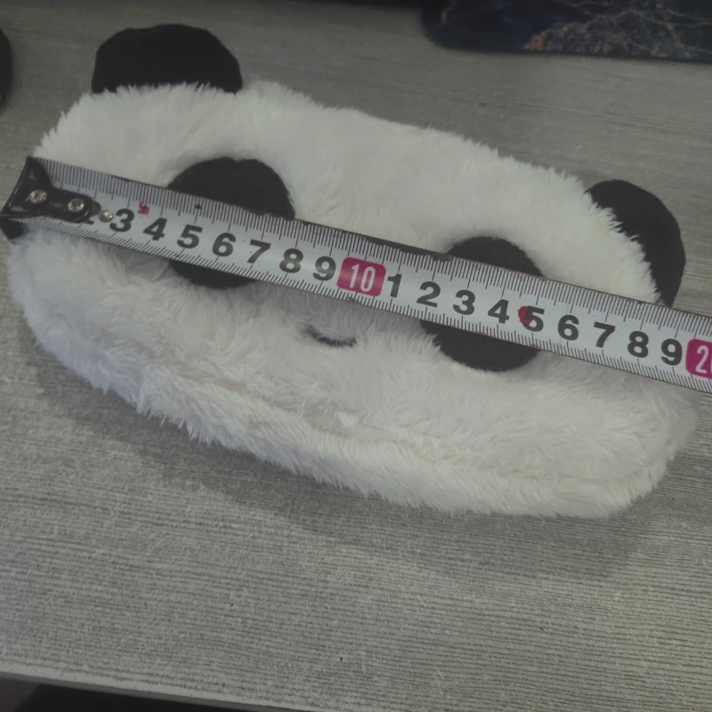 Estuche escolar panda para niños – Bolsa de lápices felpa blanca - imagen 4