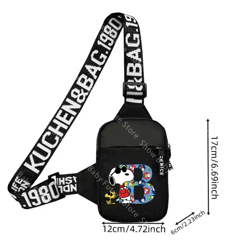 Bolso bandolera Snoopy estampado mini para teléfono unisex casual - imagen 5