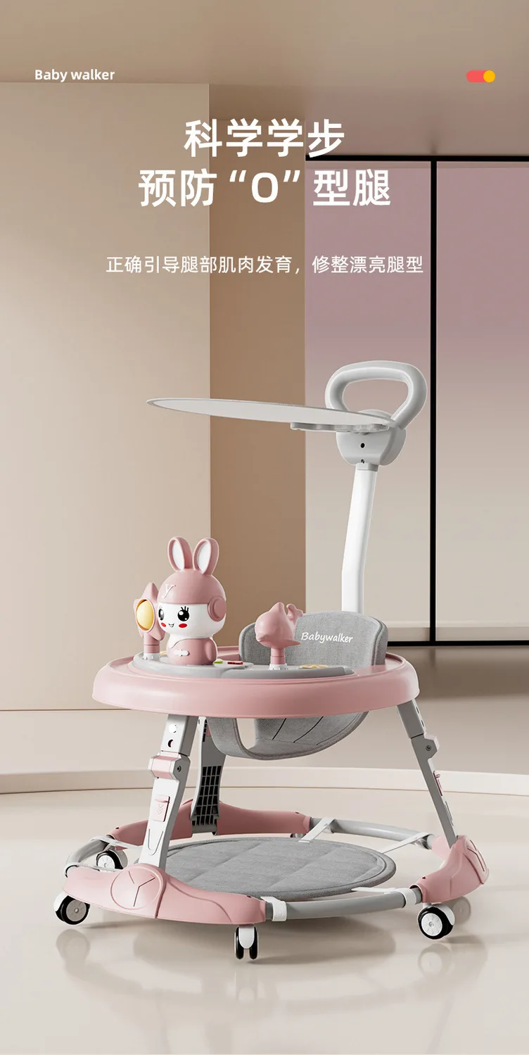 Andador para bebé con diseño estable y detalles de seguridad