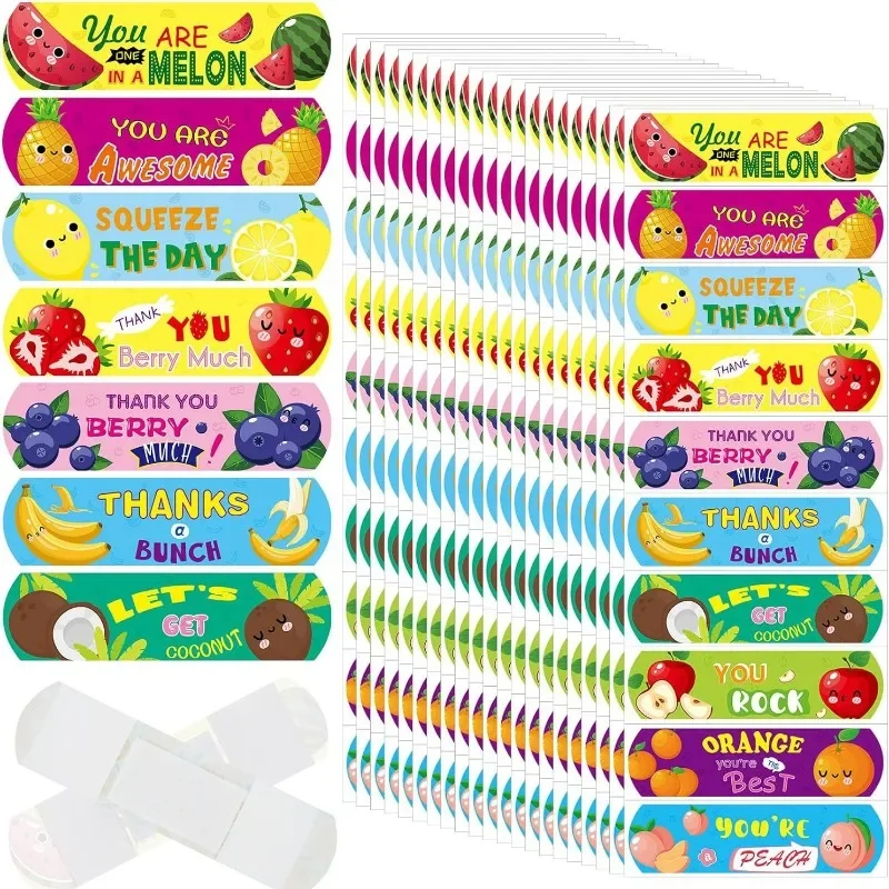 Tiritas adhesivas Patch con estampado de frutas para niños