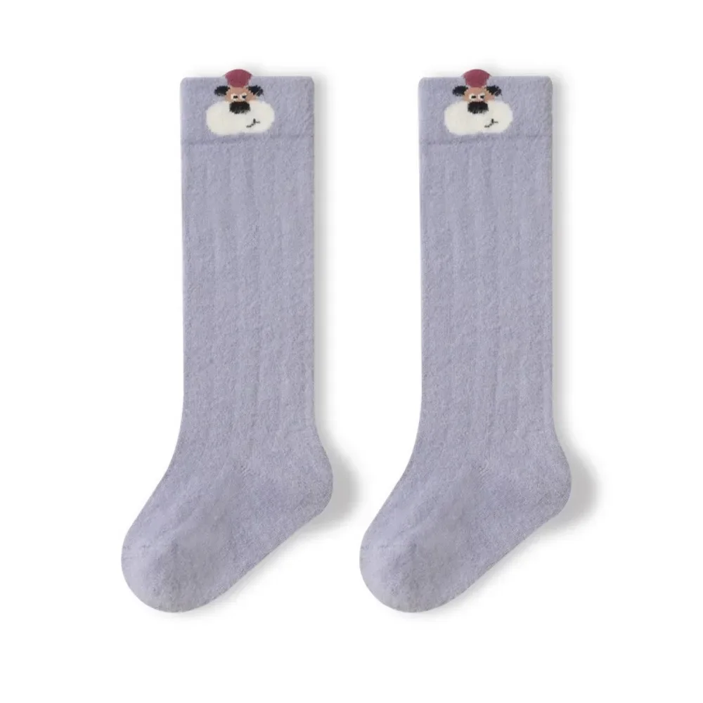 Calcetines altos gruesos de invierno para bebé – suaves y elásticos