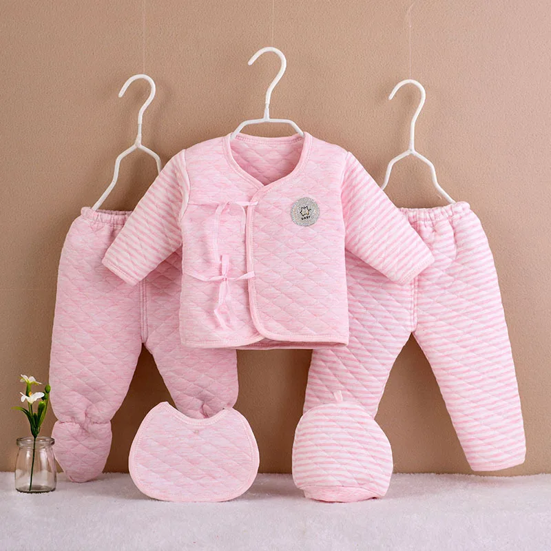 Conjunto ropa de recién nacido algodón grueso cálido para invierno - imagen 5