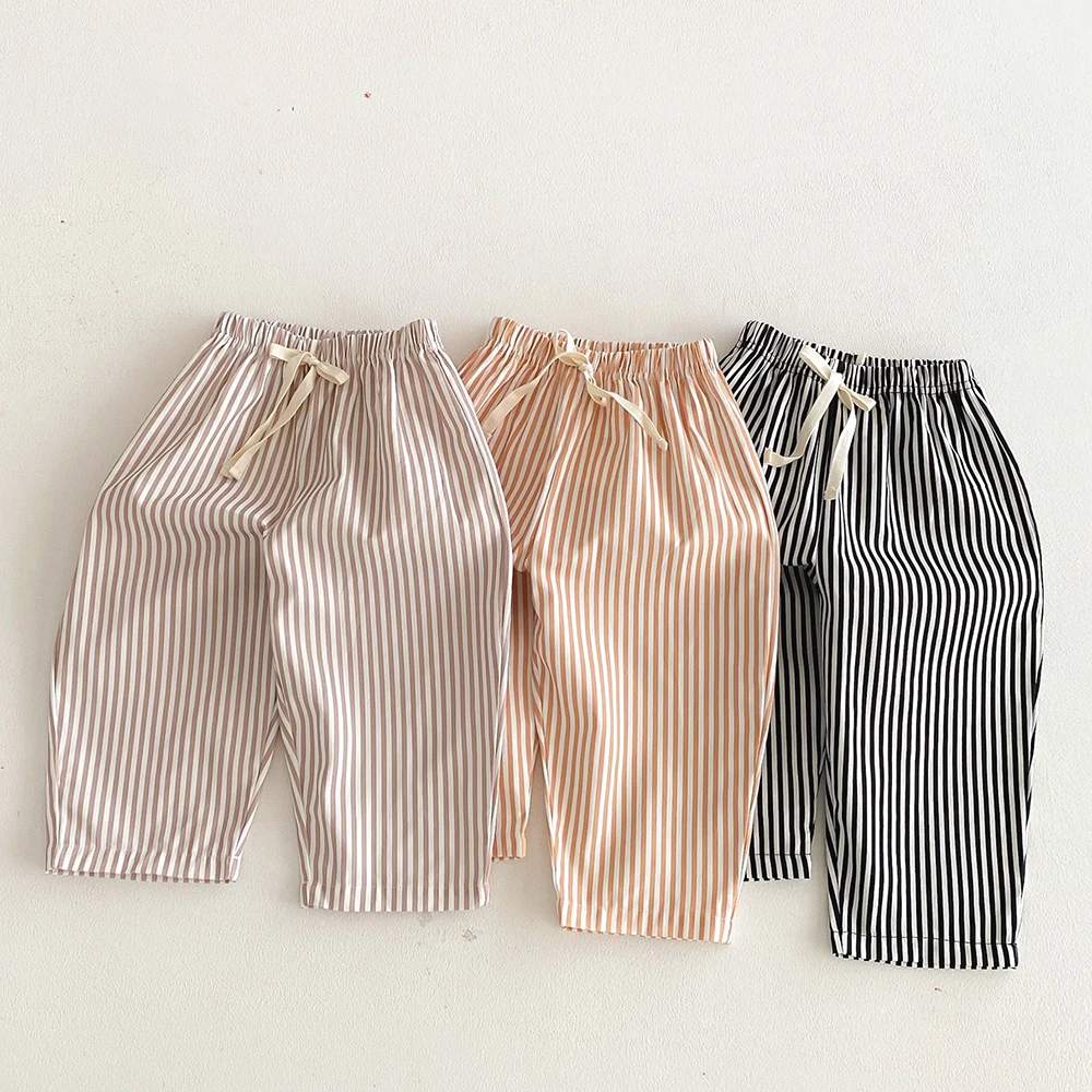 Pantalones de verano rayados para bebé niño - suaves y cómodos - imagen 5