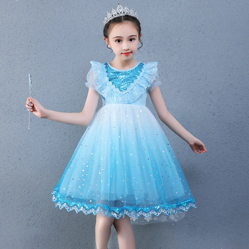 Vestido de fiesta para niñas, vista lateral