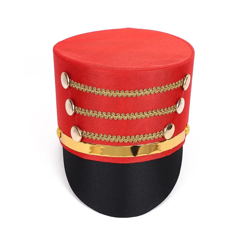 Sombrero Nutcracker tipo soldado con adornos dorados para fiesta - imagen 5