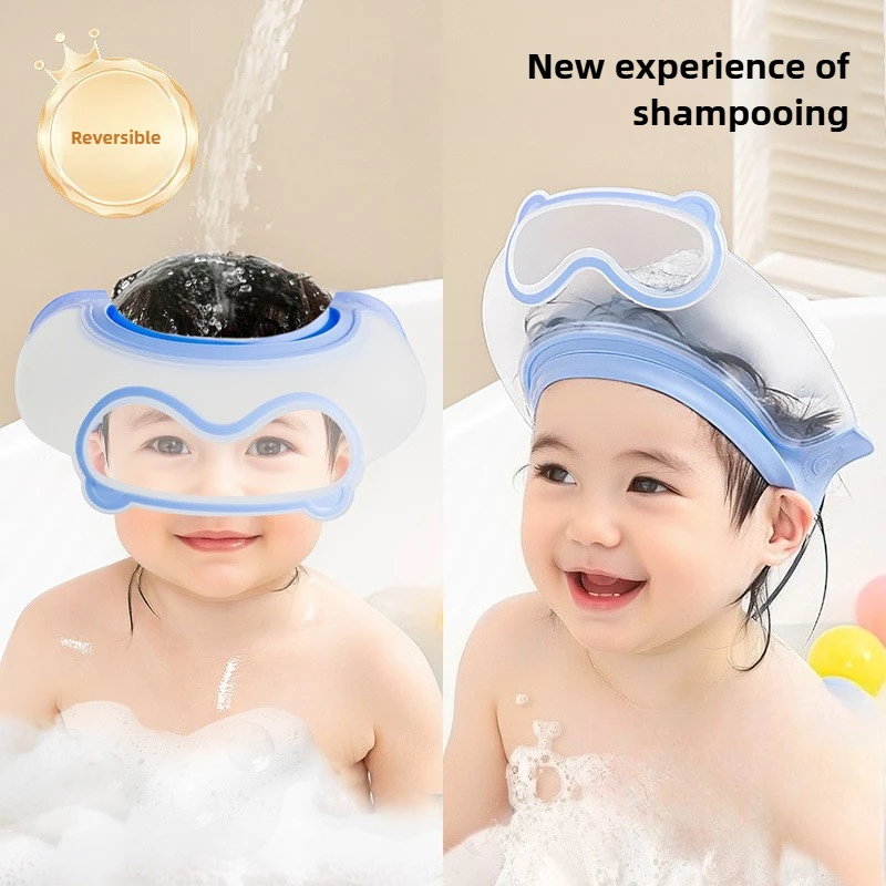 Gorro de ducha de silicona para bebé – Protector oídos impermeable
