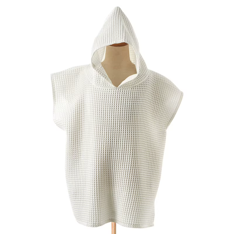 Toalla poncho con capucha de algodón para niños, bata de playa - imagen 4
