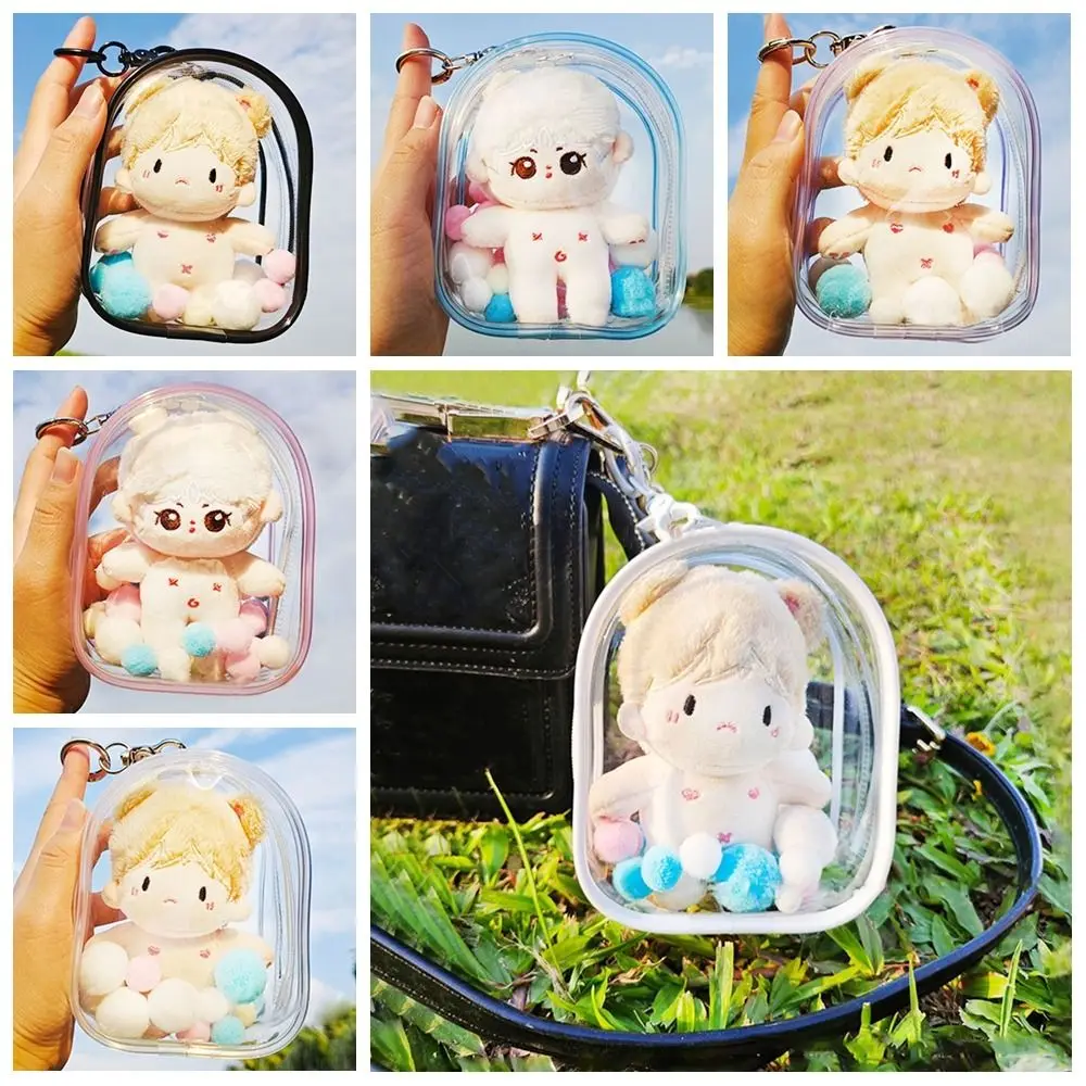 Bolsa expositora Kawaii transparente con diseño de ventana