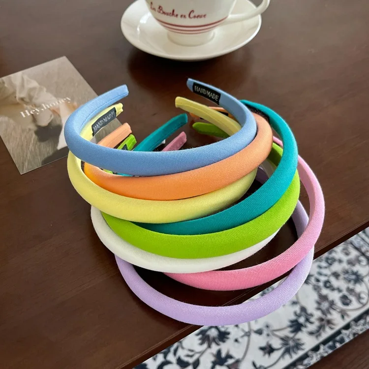 Diadema esponja fina color caramelo vista general