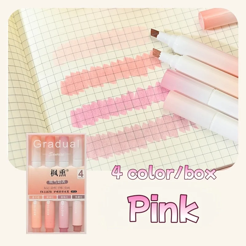 Rotuladores fluorescentes para dibujo – papelería escolar bonita - imagen 2
