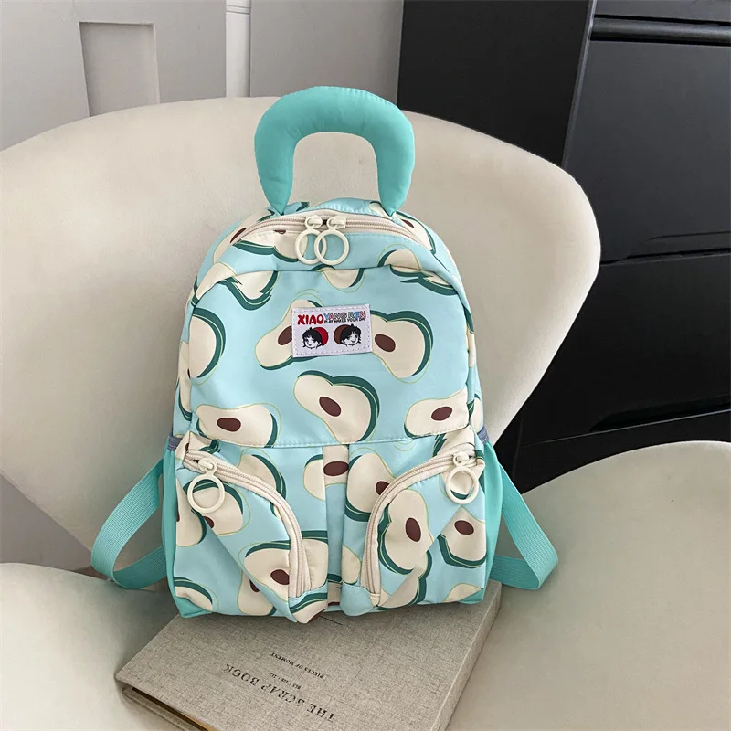Mochila escolar ligera con estampado de frutas animadas para niños - imagen 5