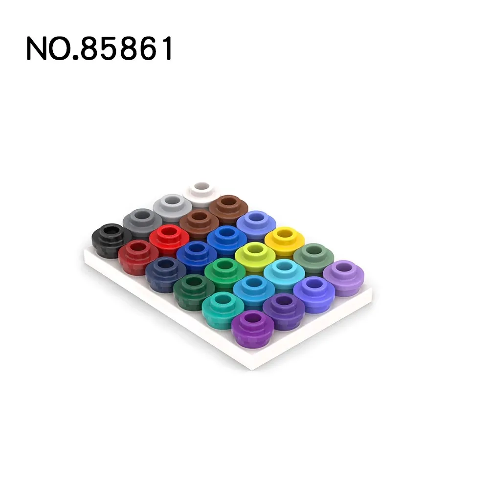 MOC placa redonda con perno abierto para bloques de construcción - imagen 2