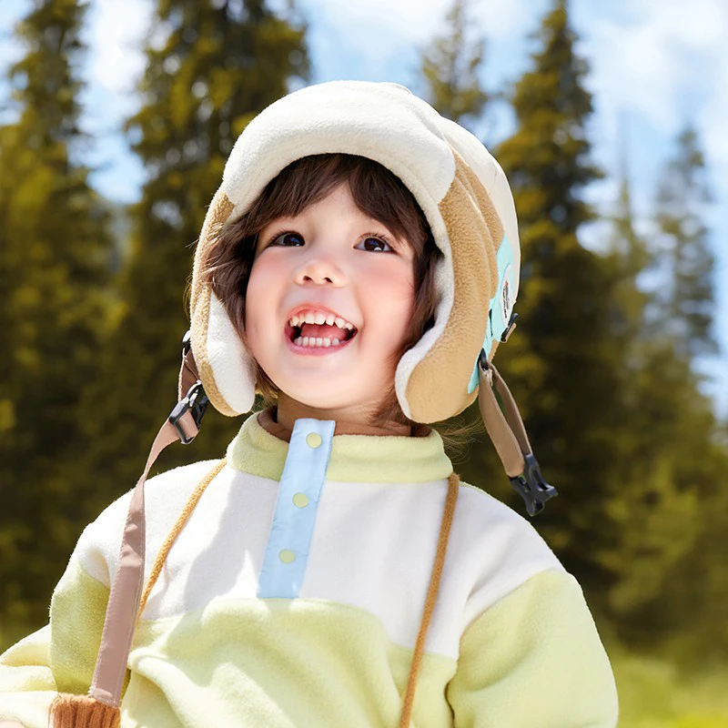 Gorro de invierno grueso y cálido con orejeras para niños y niñas - imagen 5