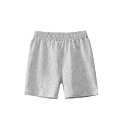Pantalones cortos de algodón infantiles verano color liso