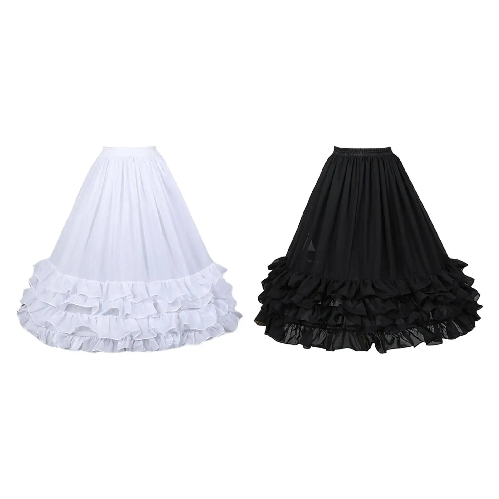 Falda de tirantes para niña elegante de flores con crinolina - imagen 4
