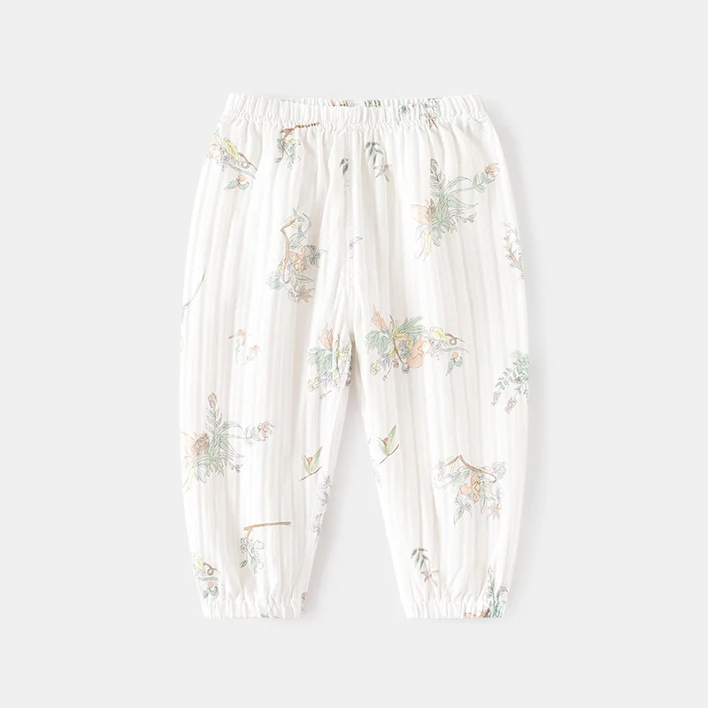 Lawadka pantalones acampanados de verano en algodón con estampado - imagen 2
