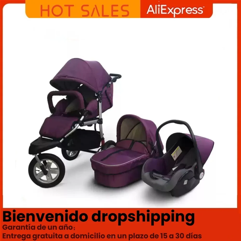 Cochecito jogging 3 en 1 convertible con triciclo infantil para niño - imagen 3