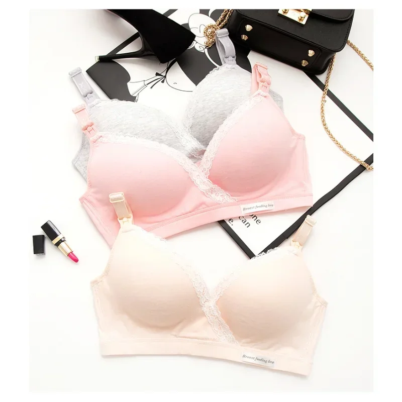 Sujetador de lactancia suave sin aros - Bralette de maternidad cómodo - imagen 5