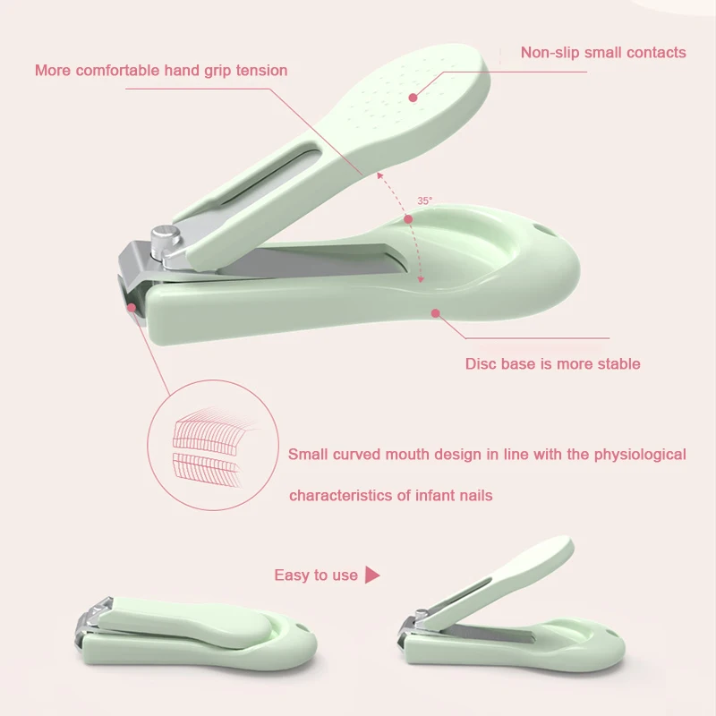 Kit de manicura infantil – Tijeras y cortaúñas seguros para bebé - imagen 2