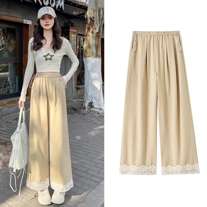 Pantalones premamá con encaje y cintura regulable - imagen 4