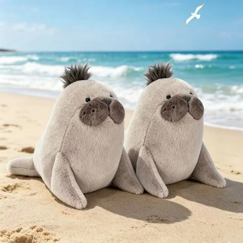 Peluche de foca con ojos grandes