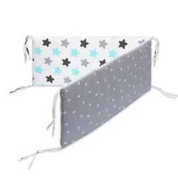 Parachoques para cuna de bebé en algodón estampado, recién nacido