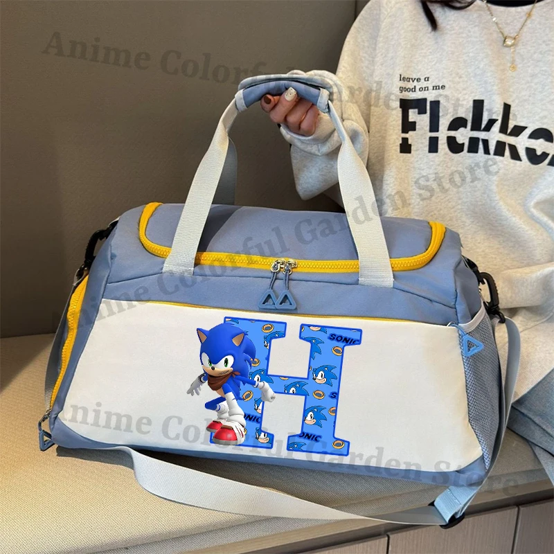 Sonics bolsa de viaje amplia estilo anime para deporte y natación - imagen 4