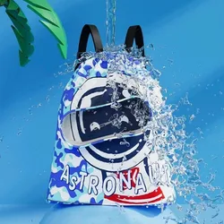 Mochila natación impermeable para niños con bolsillo seco/húmedo