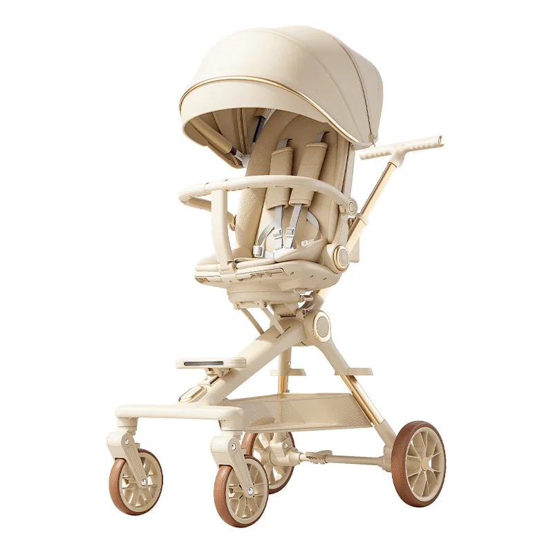 Carrito bebé plegable con una mano, reclinable para recién nacidos - imagen 3