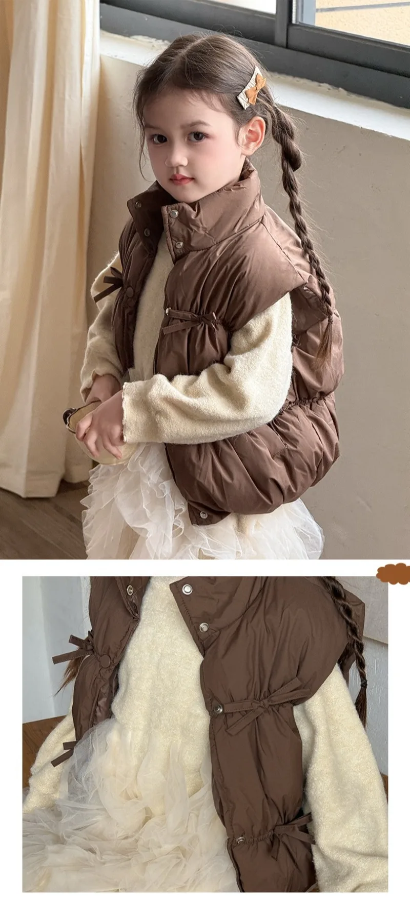 Chaleco infantil para otoño e invierno