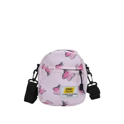 Mochila bandolera infantil mariposas mini para juguetes al aire libre