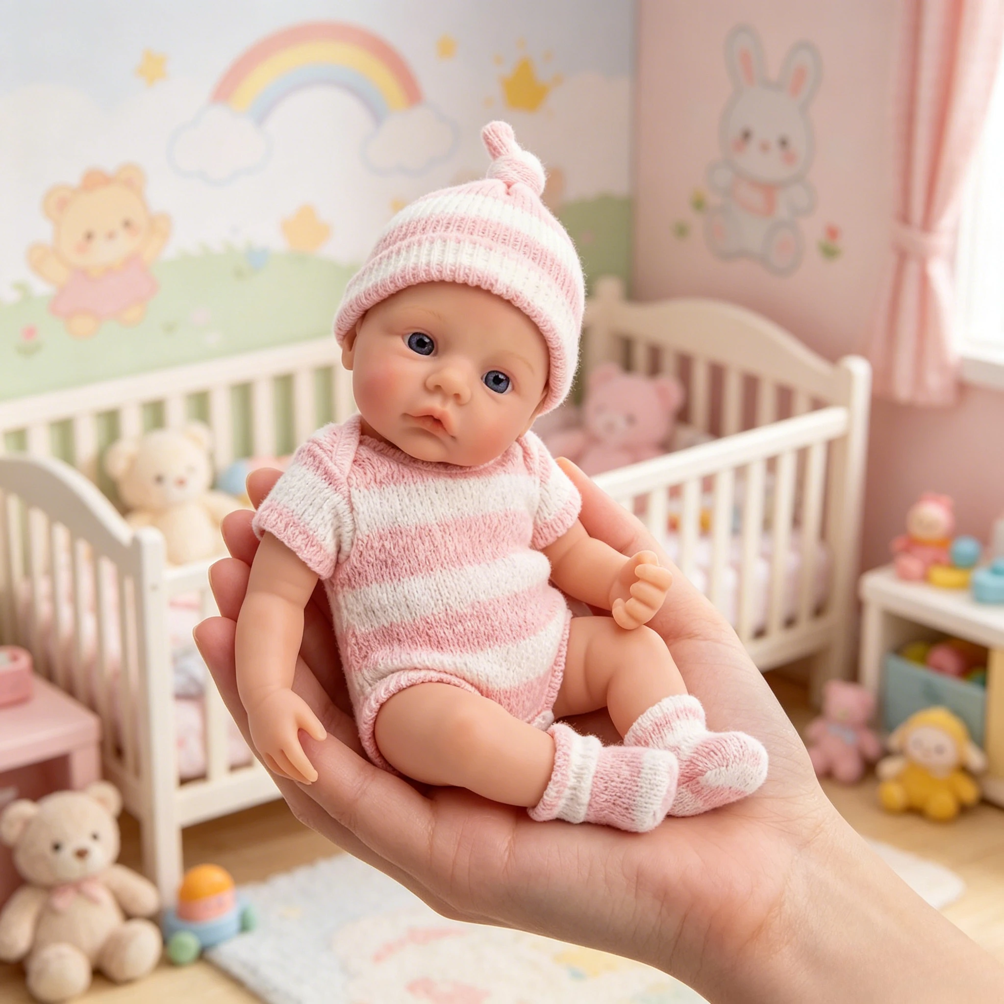 NPK Muñeca de silicona mini super suave flexible elástica para la palma - imagen 4