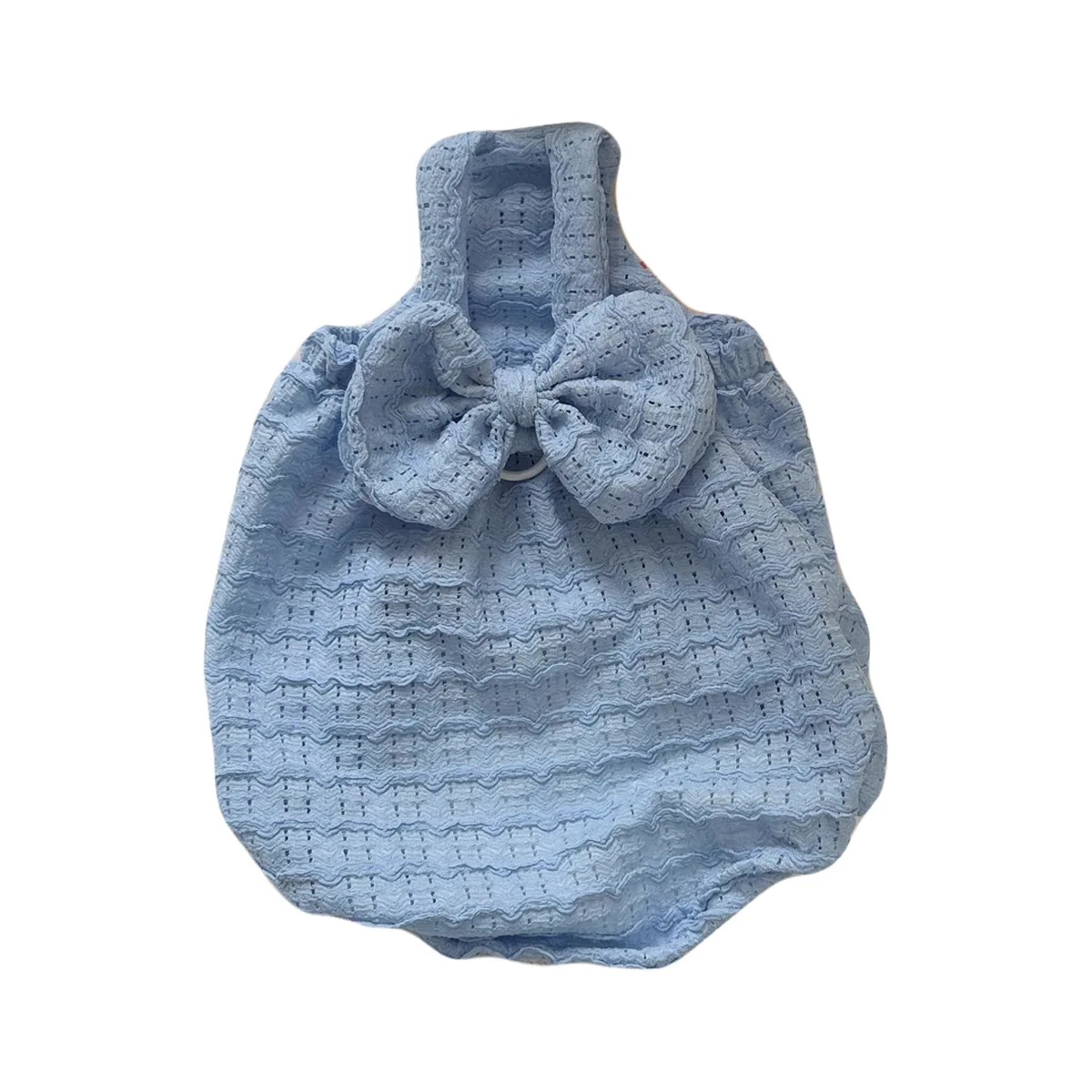 Vestido de falda abombada con lazo para perros pequeños primavera - imagen 4