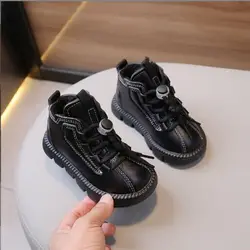 Botas de cuero cortas para niña – Antideslizantes otoño-invierno