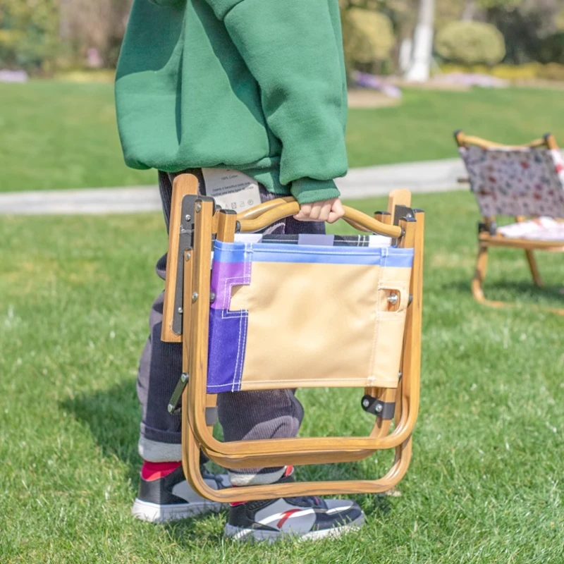 Silla de camping infantil resistente – Aluminio y tejido Oxford - imagen 2