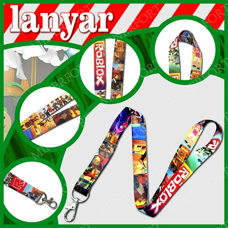 Cordón para llaveros ROBLOX infantil, cuerda colgante DIY móvil - imagen 4