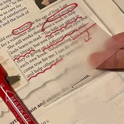 Bloc de notas adhesivas transparentes para niños – Estilo coreano