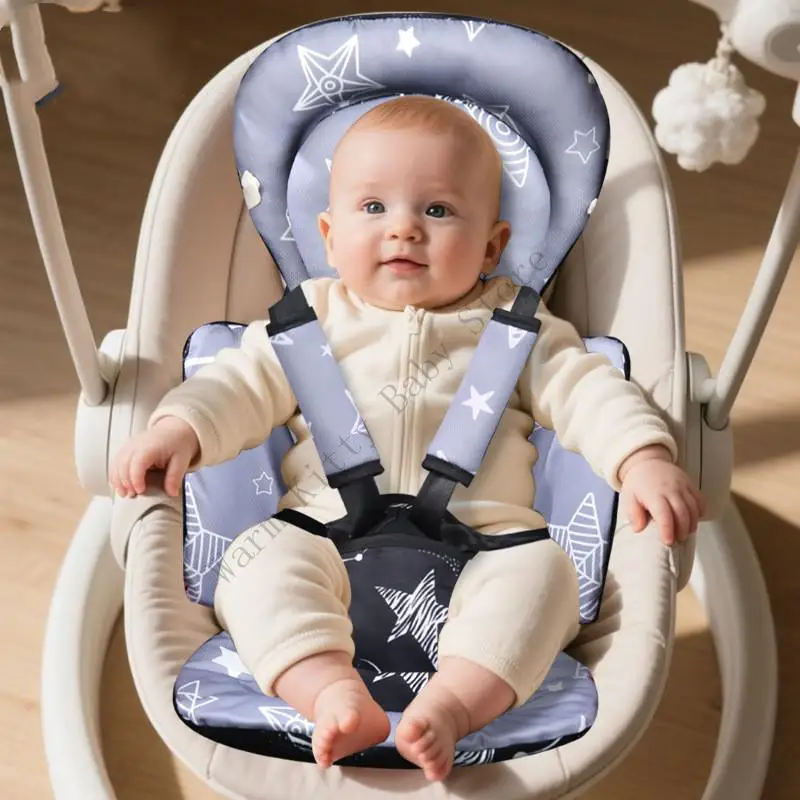 Cojín de asiento para coche de bebé con soporte de cabeza y hombreras - imagen 3