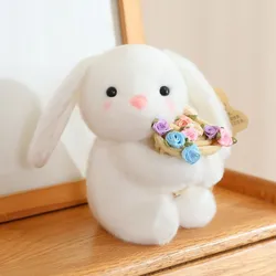 Peluche oso romántico con rosas y manta floral para niña