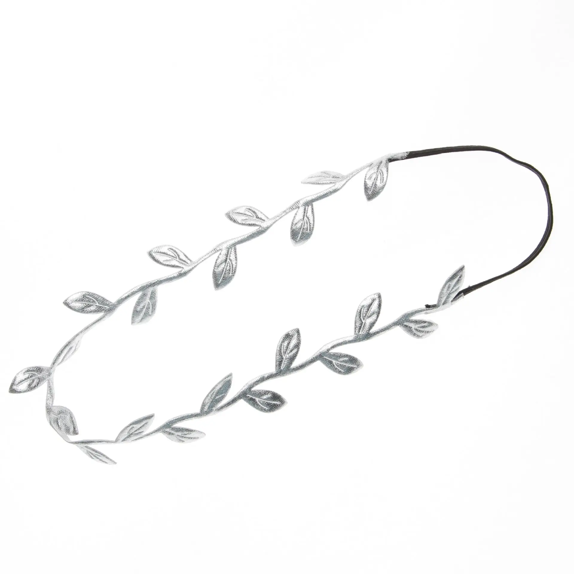Diademas de hojas doradas y plateadas para bebé