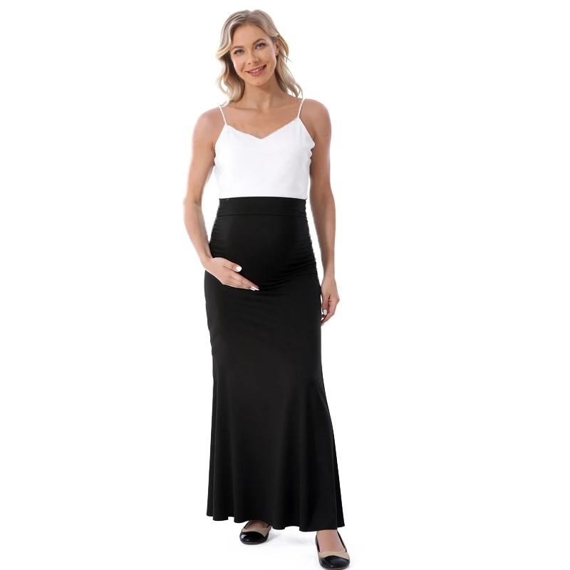 Falda de maternidad transpirable elástica para primavera y verano - imagen 5